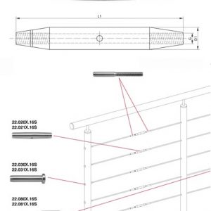 Corps tendeur 4 mm