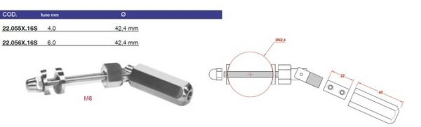 Mandrin pour cable 4 mm - Réglable