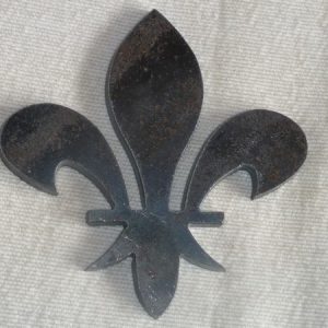 Fleur de lys fer hauteur 250 mm