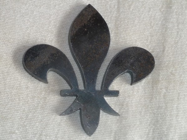 Fleur de lys fer hauteur 350 mm