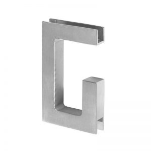 Poignée inox rectangulaire pour porte coulissante